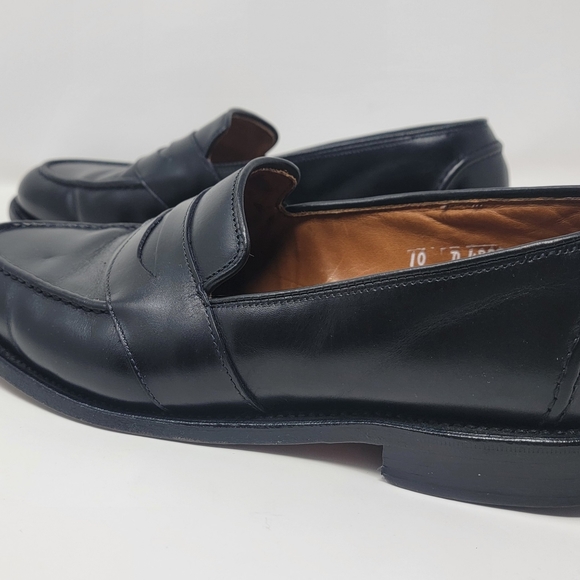 Allen Edmonds "RANDOLPH" Leather Penny Loafer Dress Shoes 10 D Black 4809 6438 - Picture 8 of 10